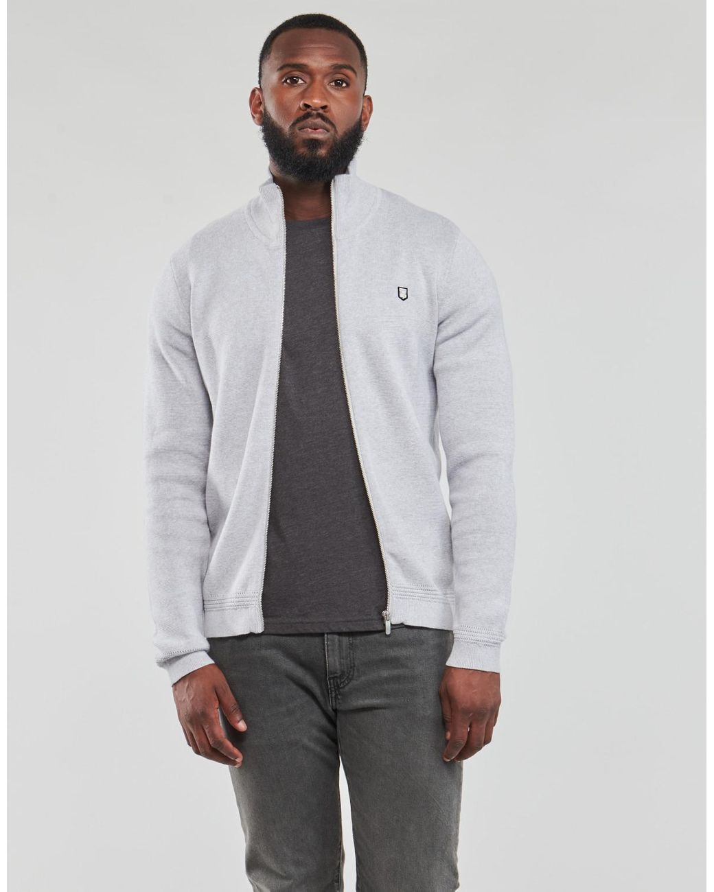 Teddy Smith Gray Cardigans G Ettore for men