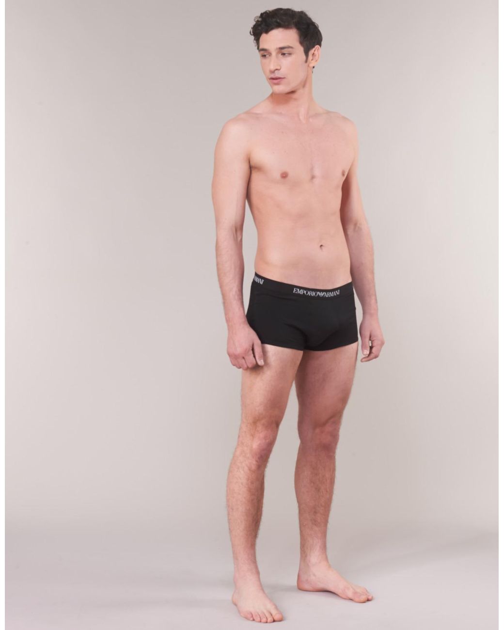 Emporio Armani Black 3 Pack Trunks for men