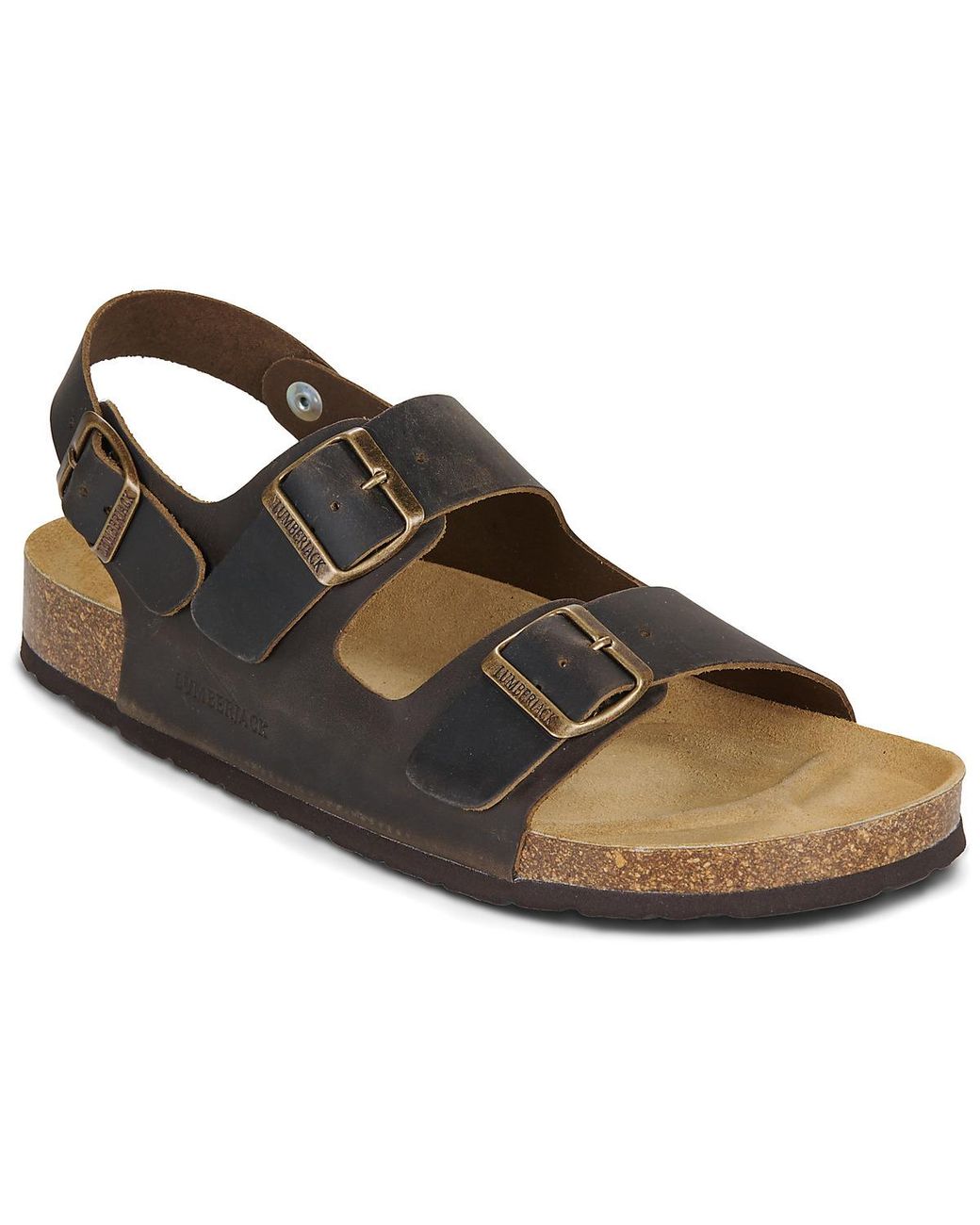 Lumberjack Brown Flat Sandals Flint for men