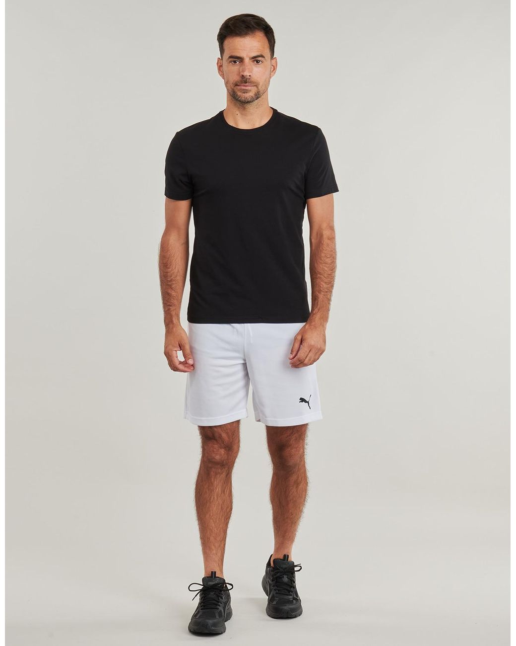 PUMA White Shorts Ess Active Woven Short for men