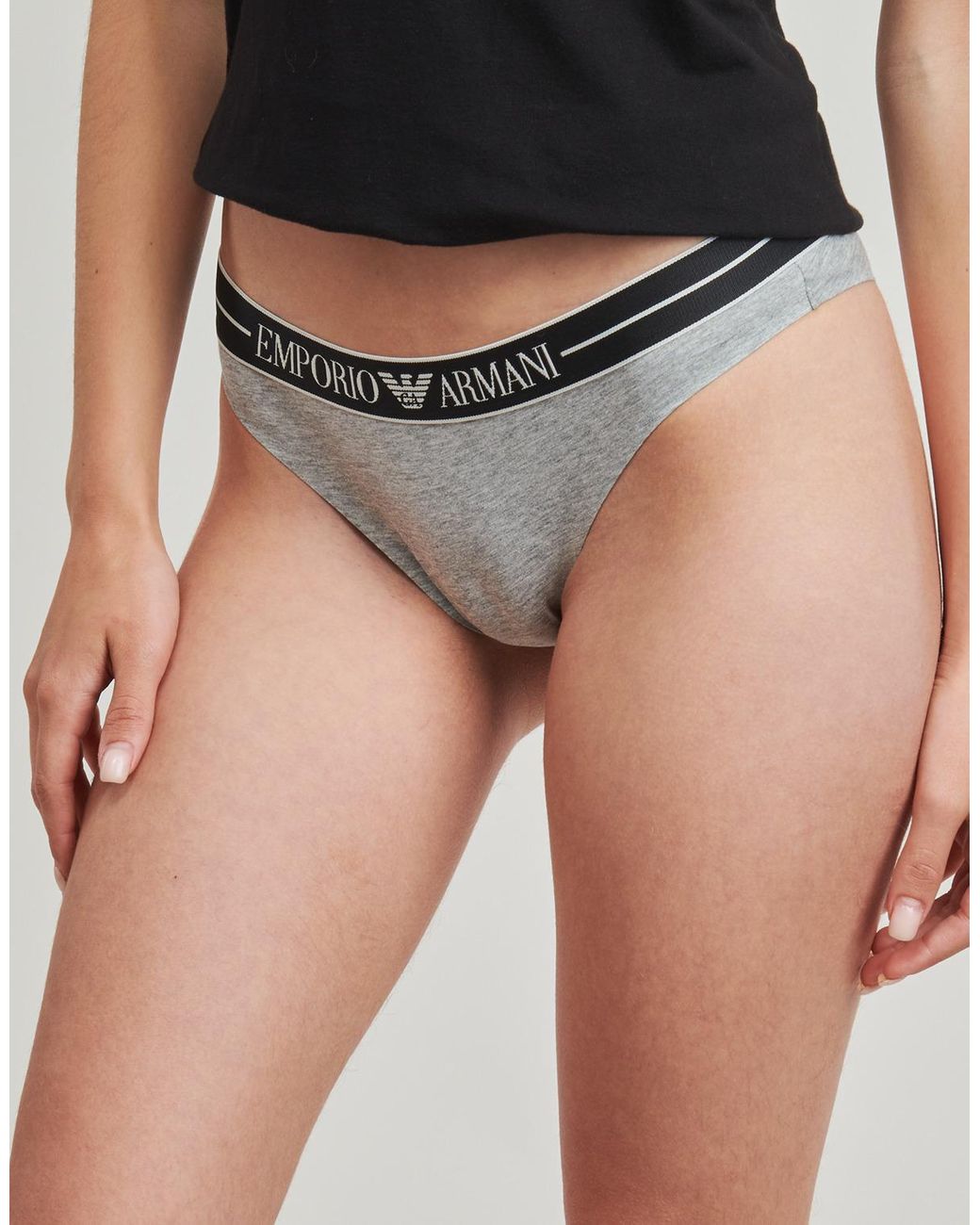 Emporio Armani Gray Knickers/panties 2-pack Brazilian