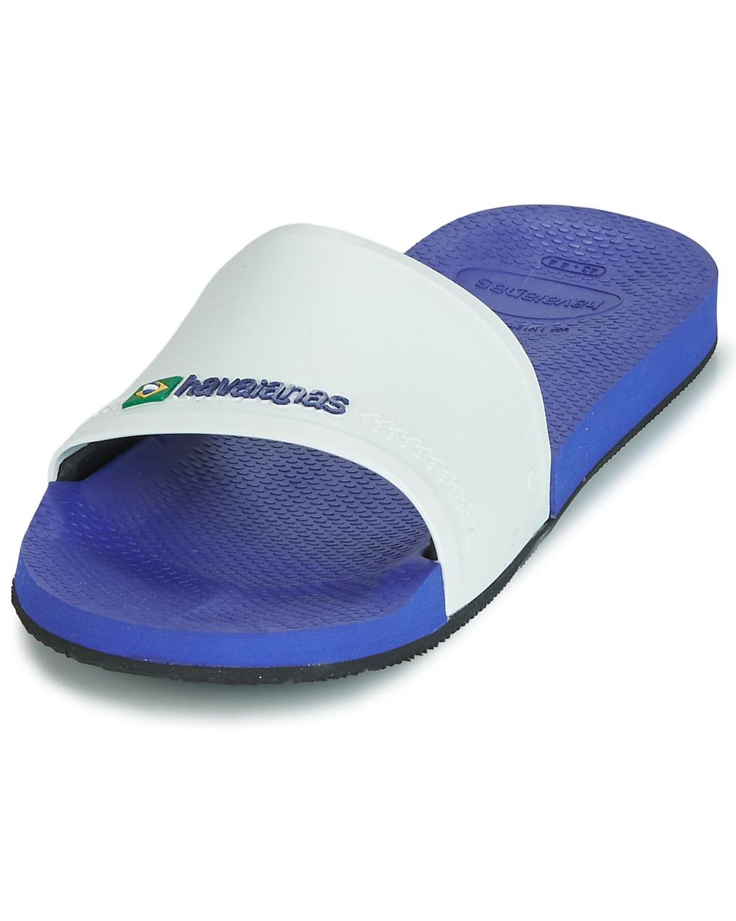 Havaianas Blue 'brasil' Sliders for men