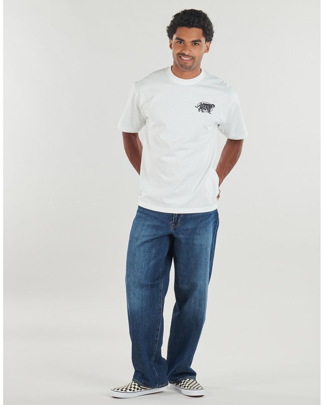 Vans White T Shirt Awaken Tiger Ss Tee for men