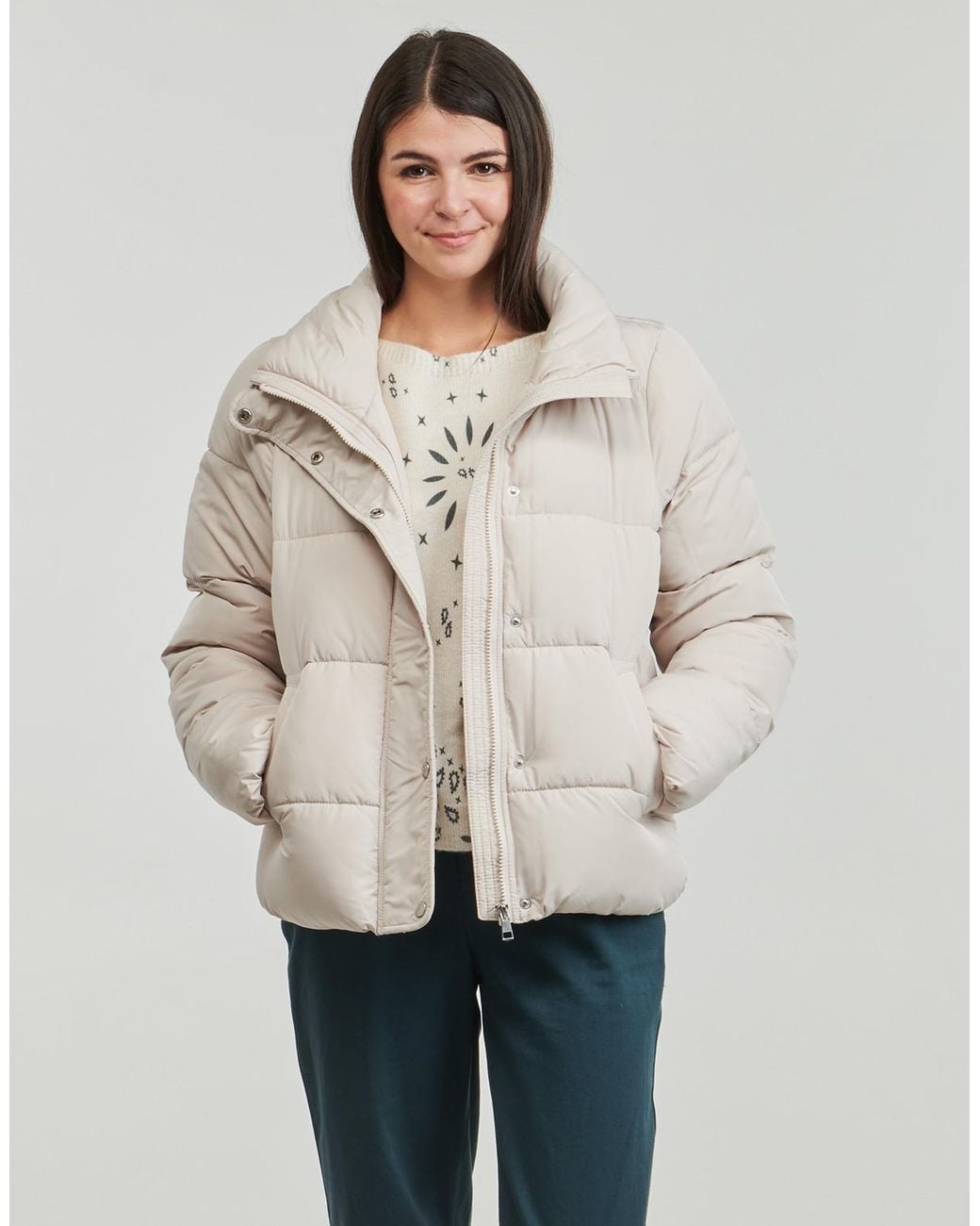 ONLY White Duffel Coats Onlnewcool