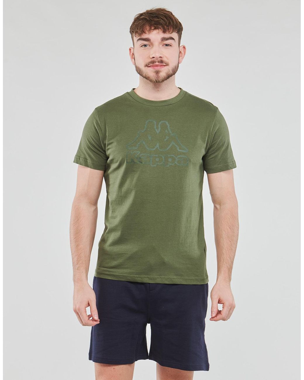 Kappa Green T Shirt Creemy for men