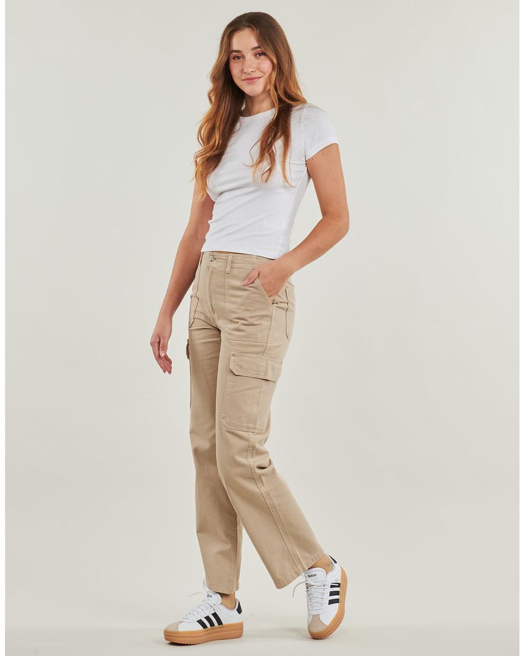 ONLY Natural Cargo Trousers Onlmalfy