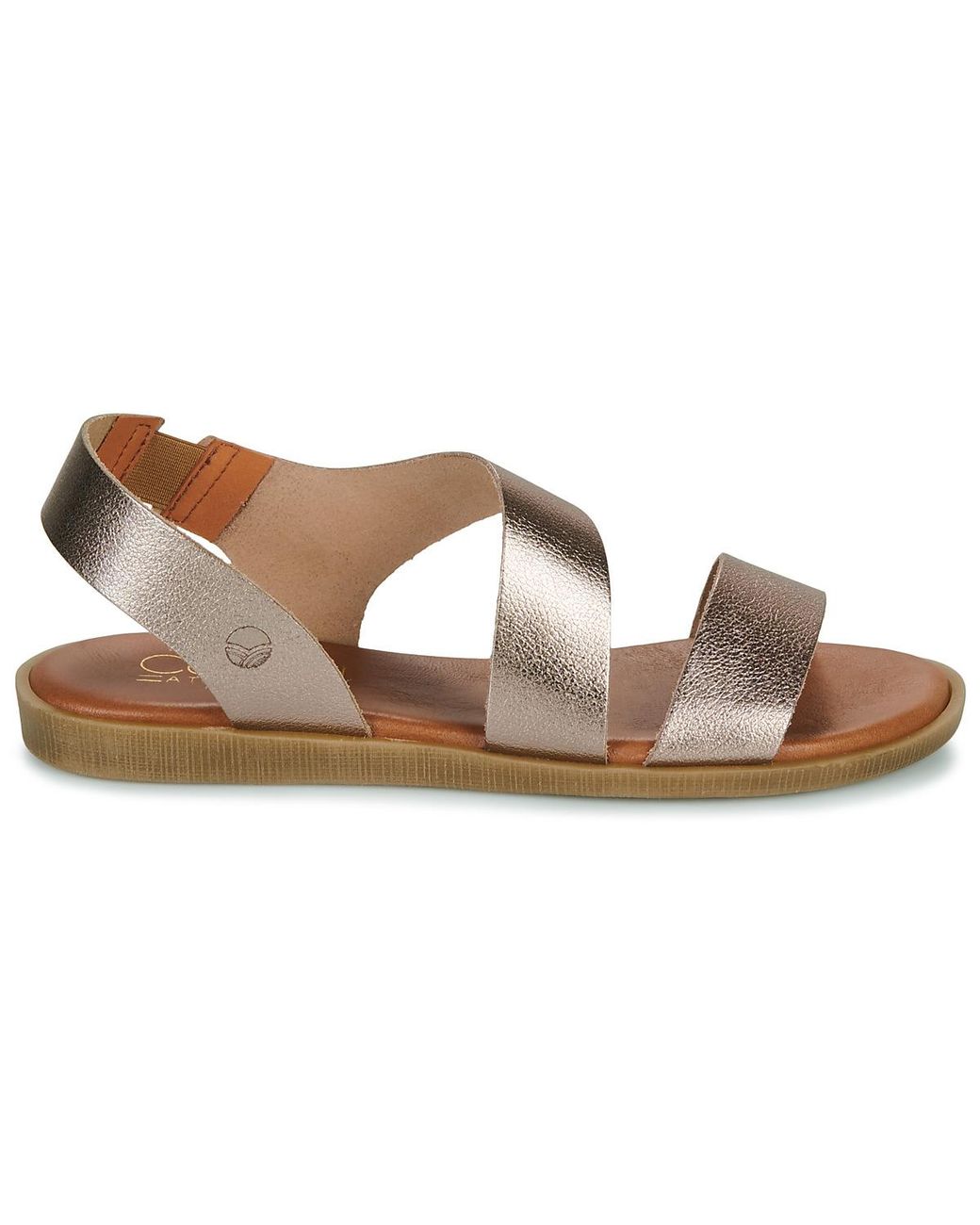 Casual Attitude Brown Flat Sandals Navoli