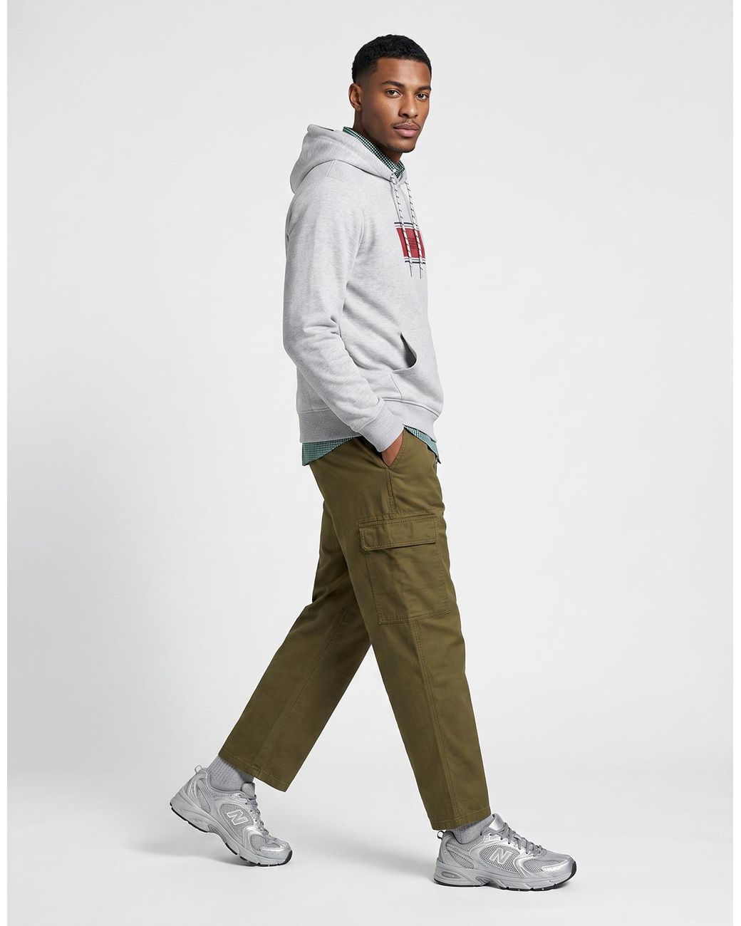 Jack & Jones Gray Hoodies Jjbuster Sweat Hood for men