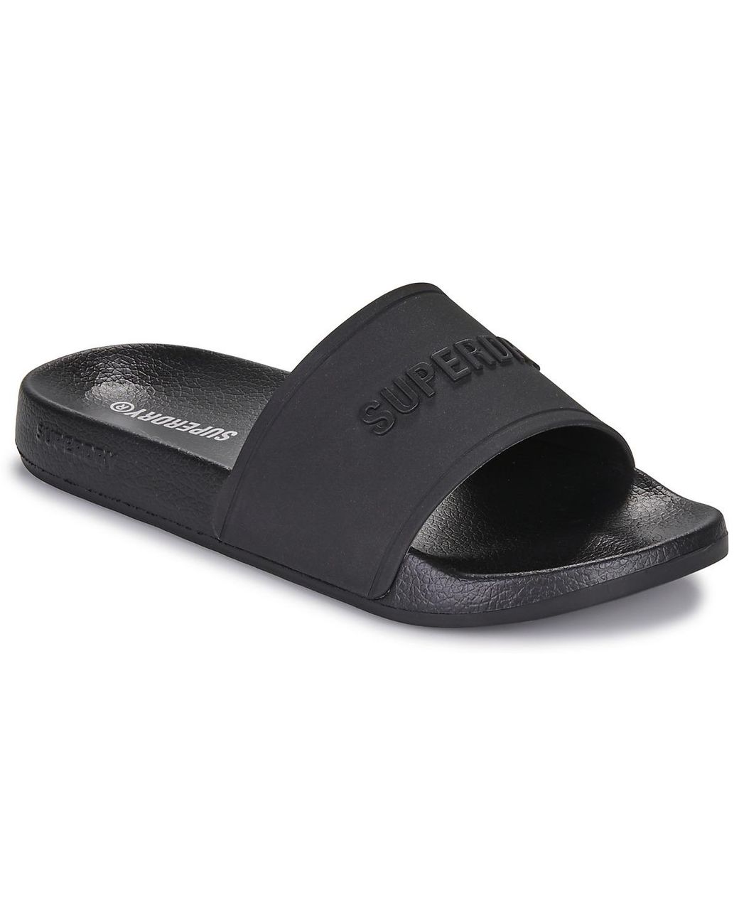 Superdry Black Tap-dancing Claquette Plage Logo for men