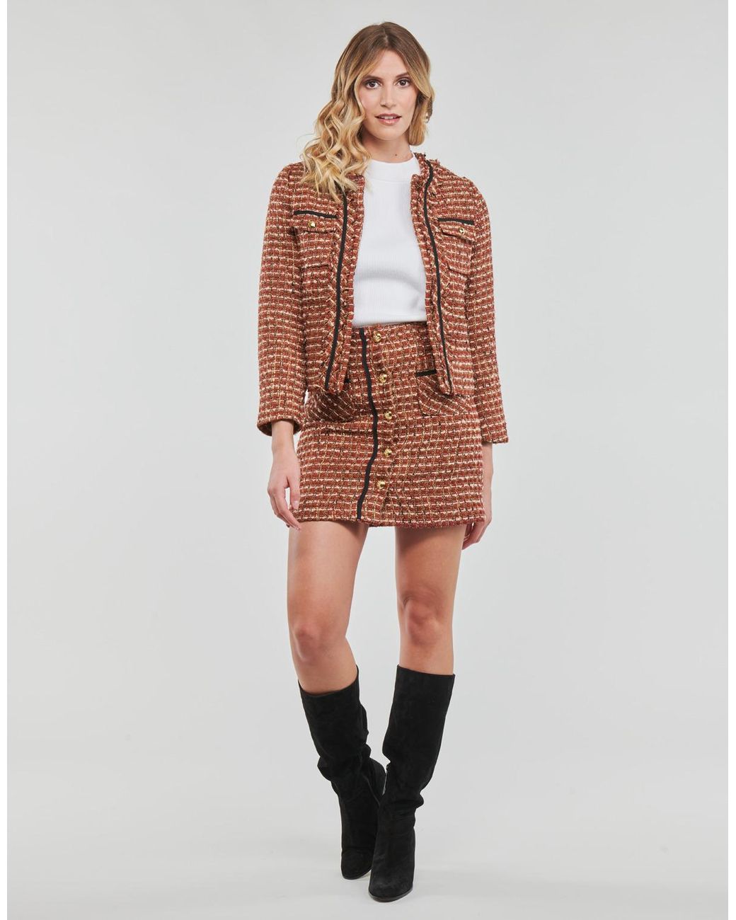 Moony Mood Brown Lycerie Skirt
