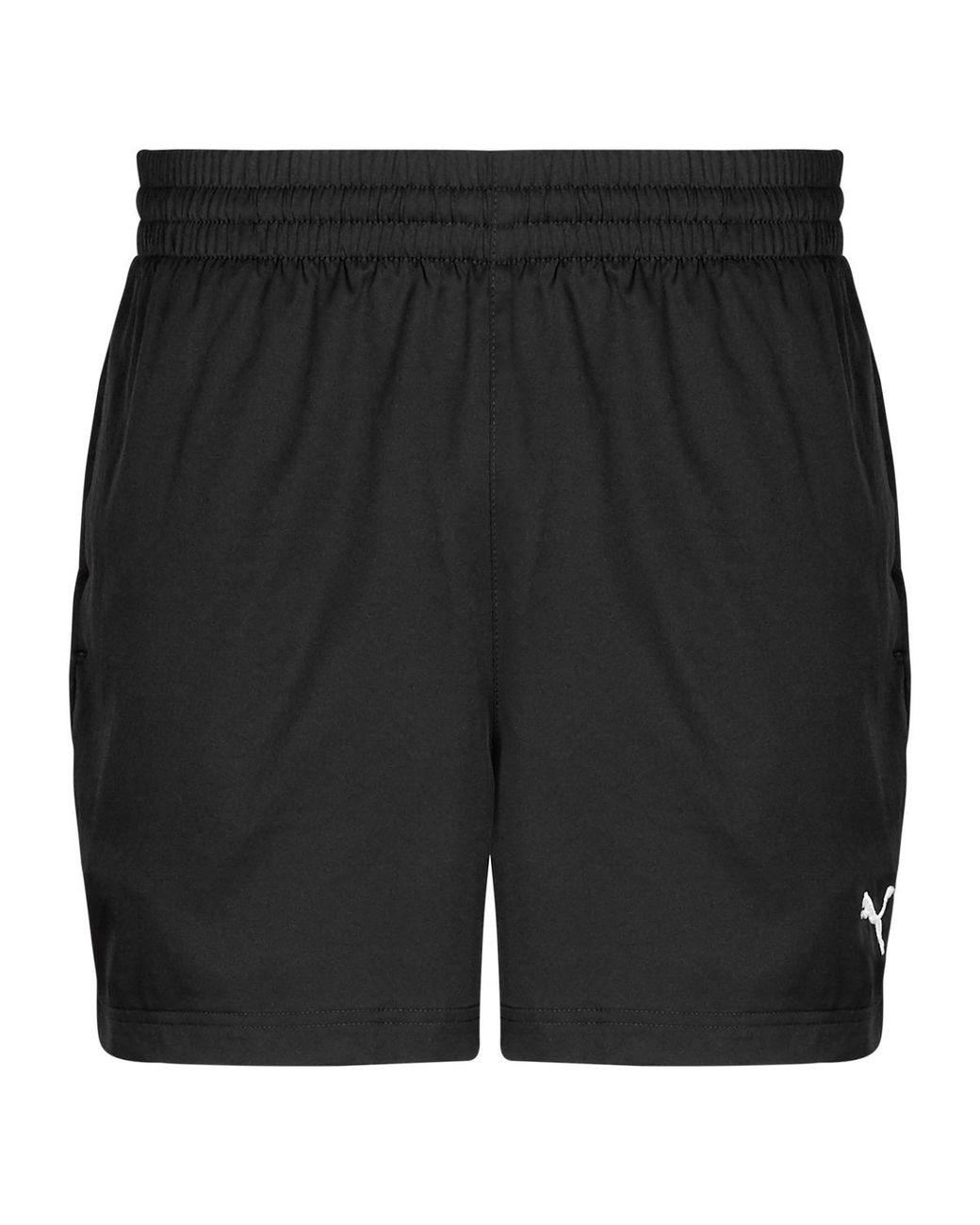 PUMA Black Shorts Ess Logo Woven Short for men
