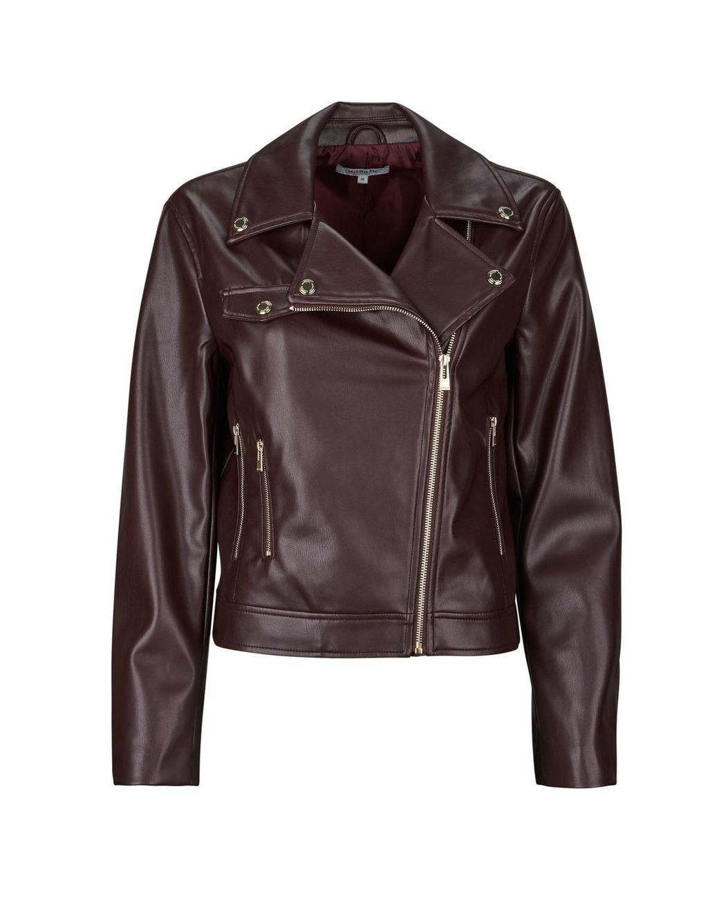 Morgan Brown Leather Jacket Geff