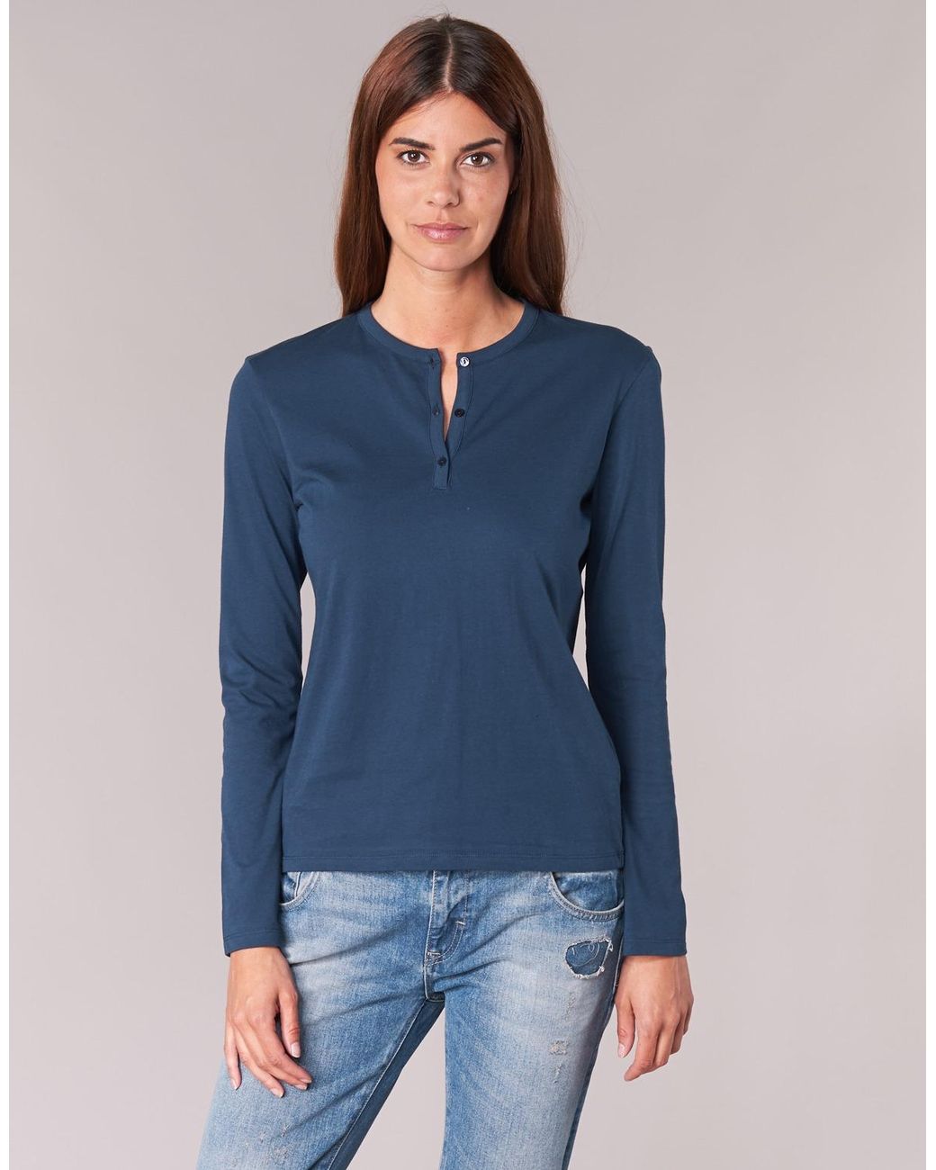 BOTD Blue Long Sleeve T-shirt Ebiscol