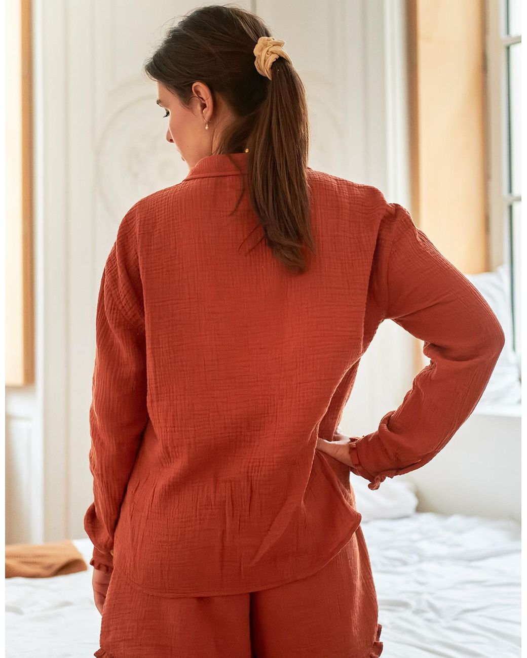 Celeste Red Shirt Lizy