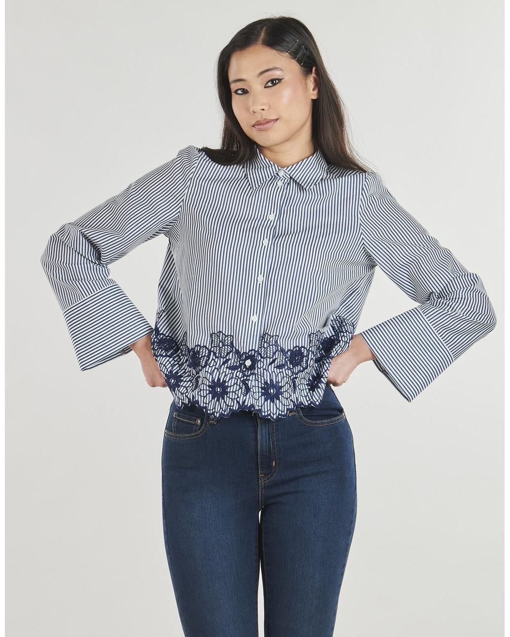 Vero Moda Blue Shirt Vmmary Ls Shirt