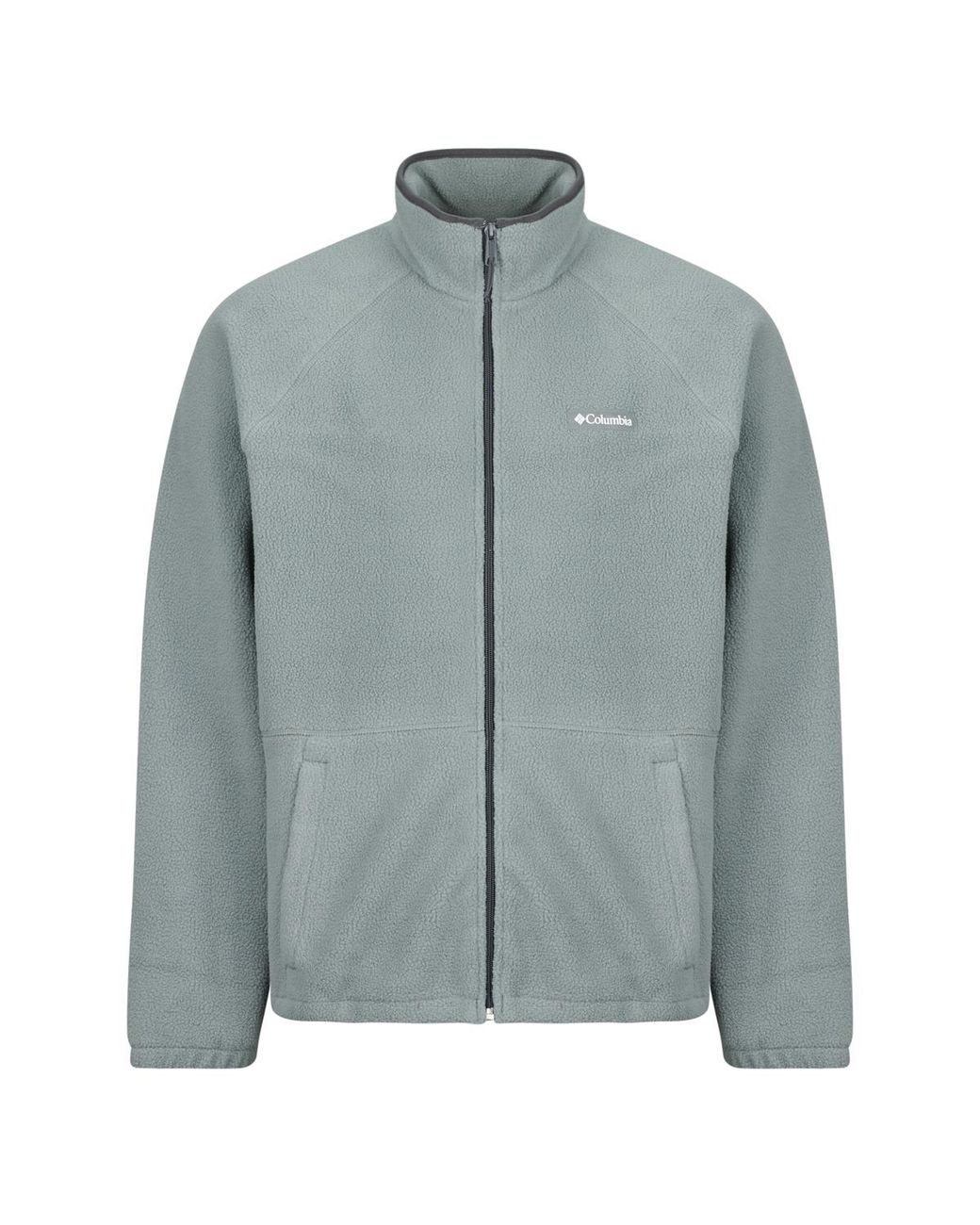 Columbia Gray Fleece Jacket Timber Crest Mtr Fleece Full Zip for men