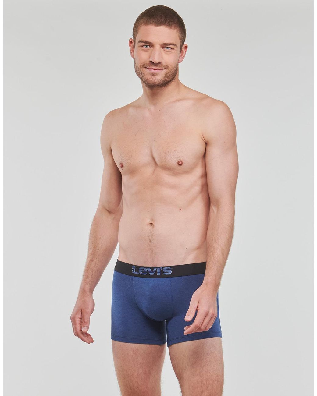 Levi's Blue Boxer Shorts Optical Illusion Pack X2 for men