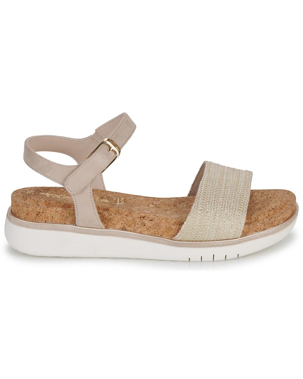 Tamaris Metallic Wedge Sandals 28718-402