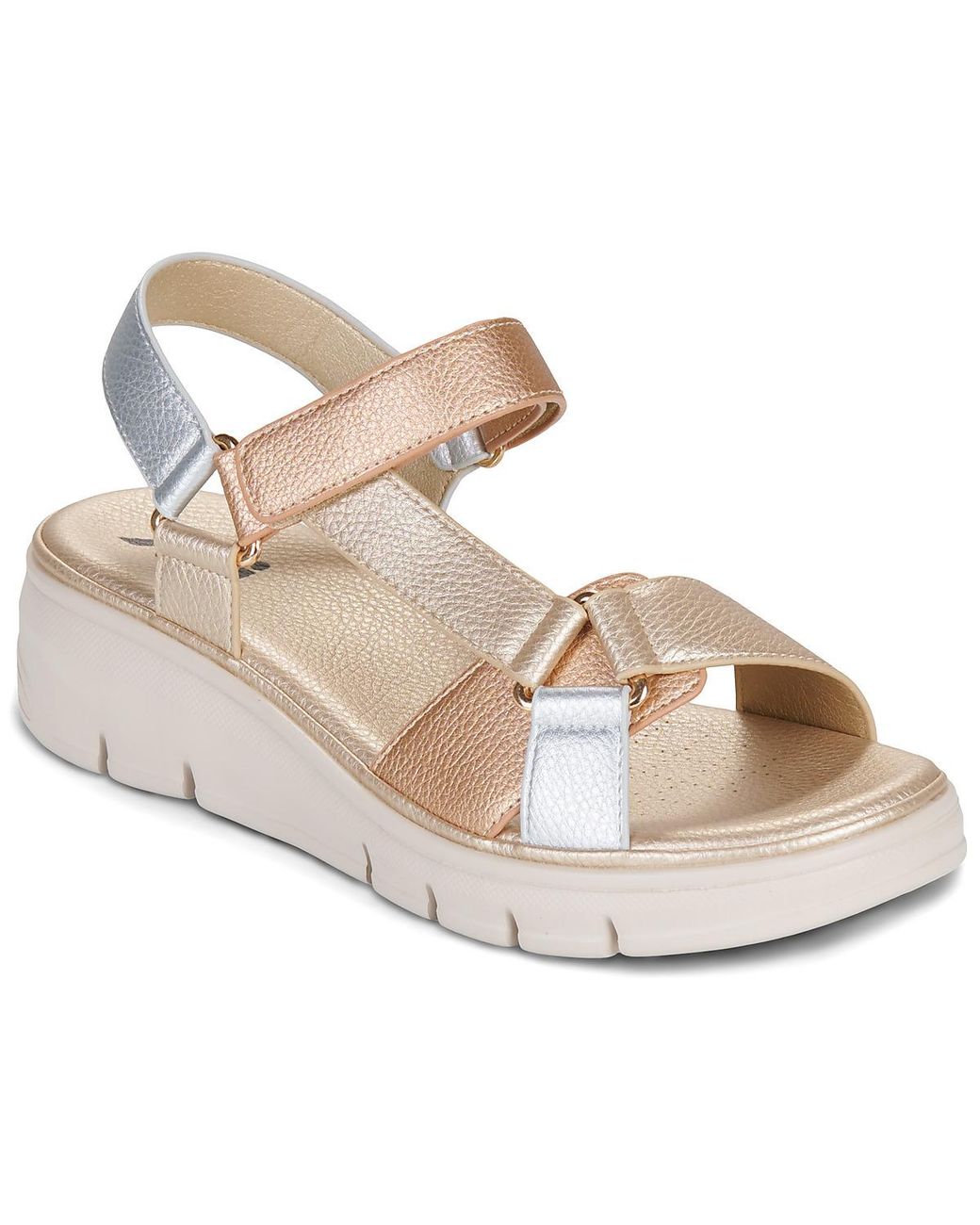 Xti Metallic Wedge Sandals 145398