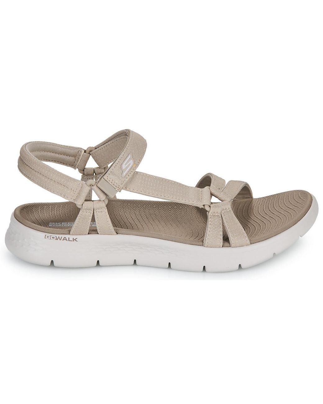 Skechers Metallic Flat Sandals Go Walk Flex Sandal - Sublime
