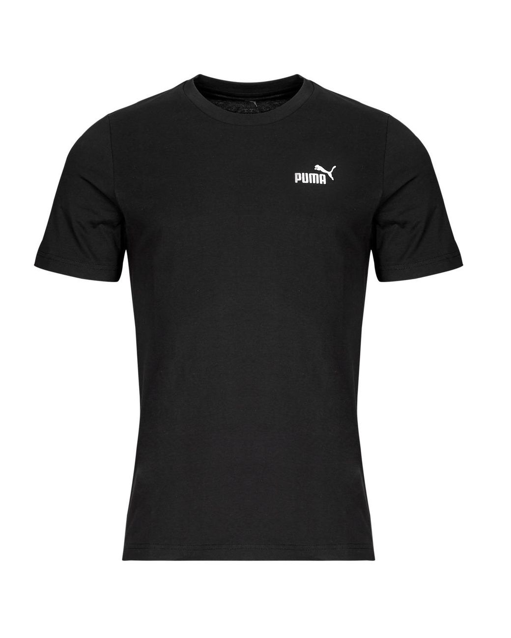 PUMA Black T Shirt Ess Small Logo Tee for men