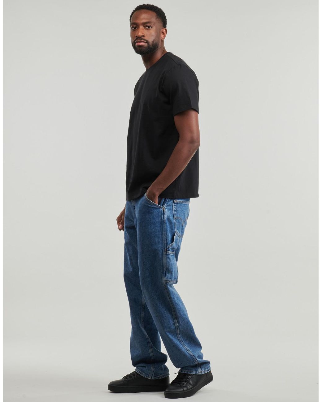 Calvin Klein Black T Shirt Ss Classic Monogram Tee for men
