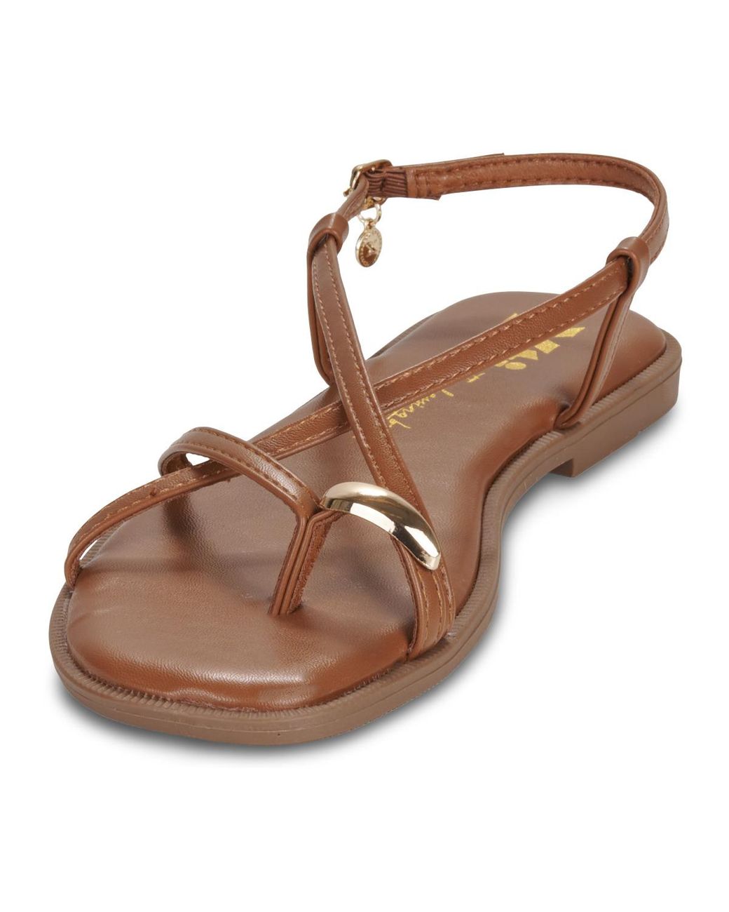 Xti Brown Flat Sandals 145358