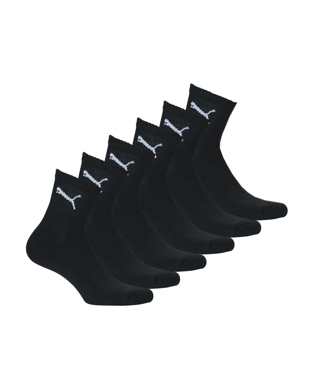 PUMA Black Short X6 Sports Socks