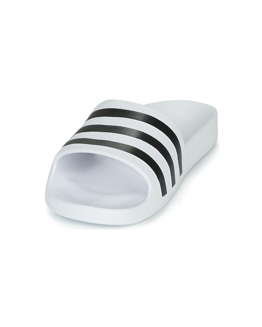 Adidas White Adilette Aqua