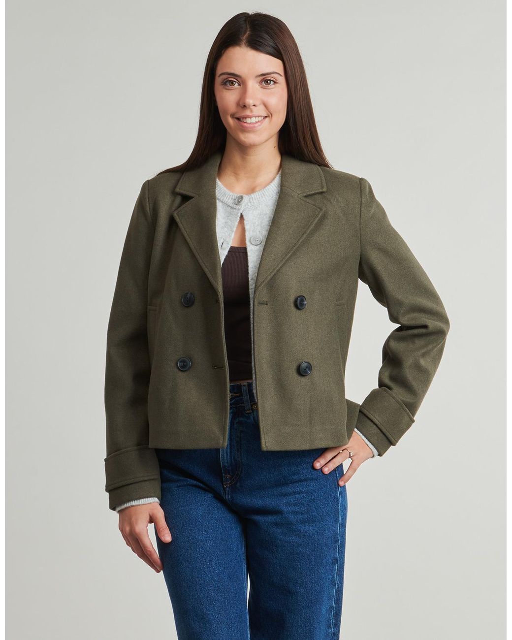 ONLY Green Coat Onlfreja Life Short