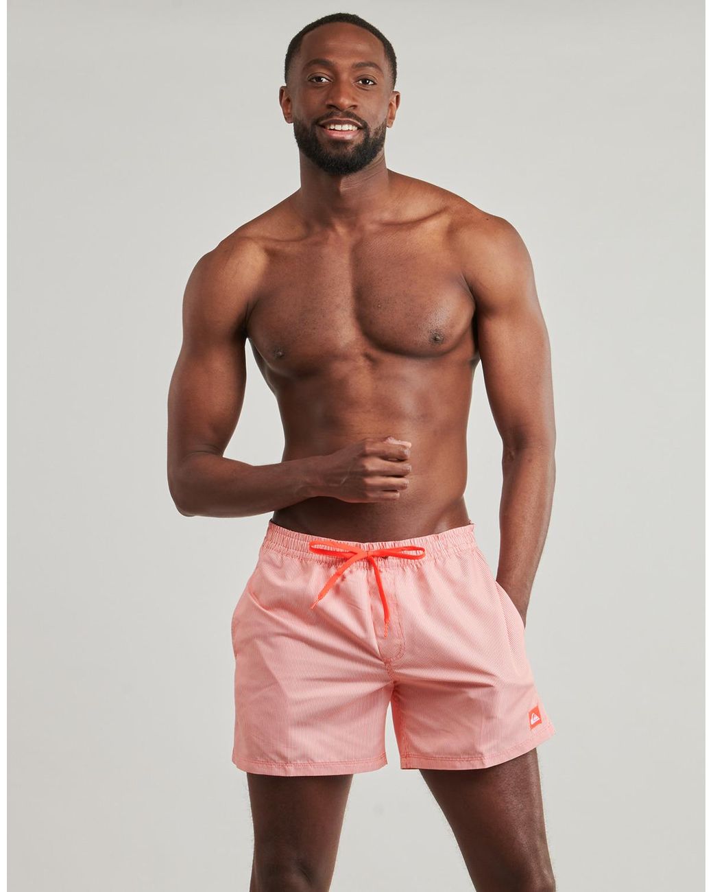 Quiksilver Pink Trunks / Swim Shorts Everyday Deluxe Volley 15 for men