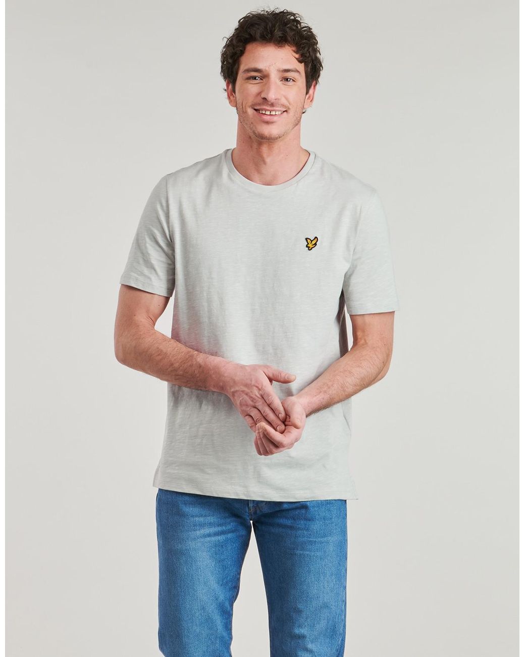 Lyle & Scott Gray T Shirt Slub T-shirt for men