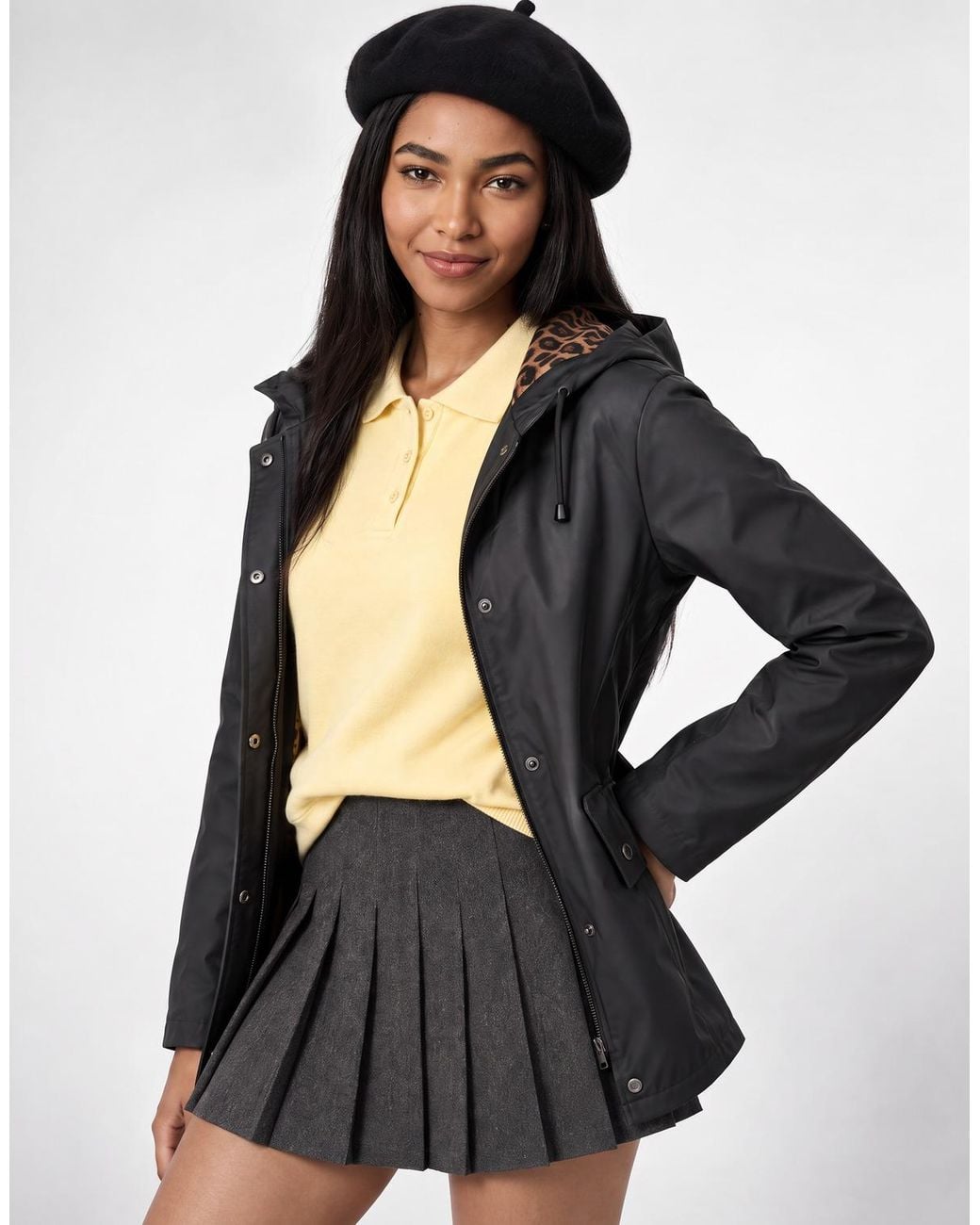 ONLY Black Parka Onlnewmarie Short