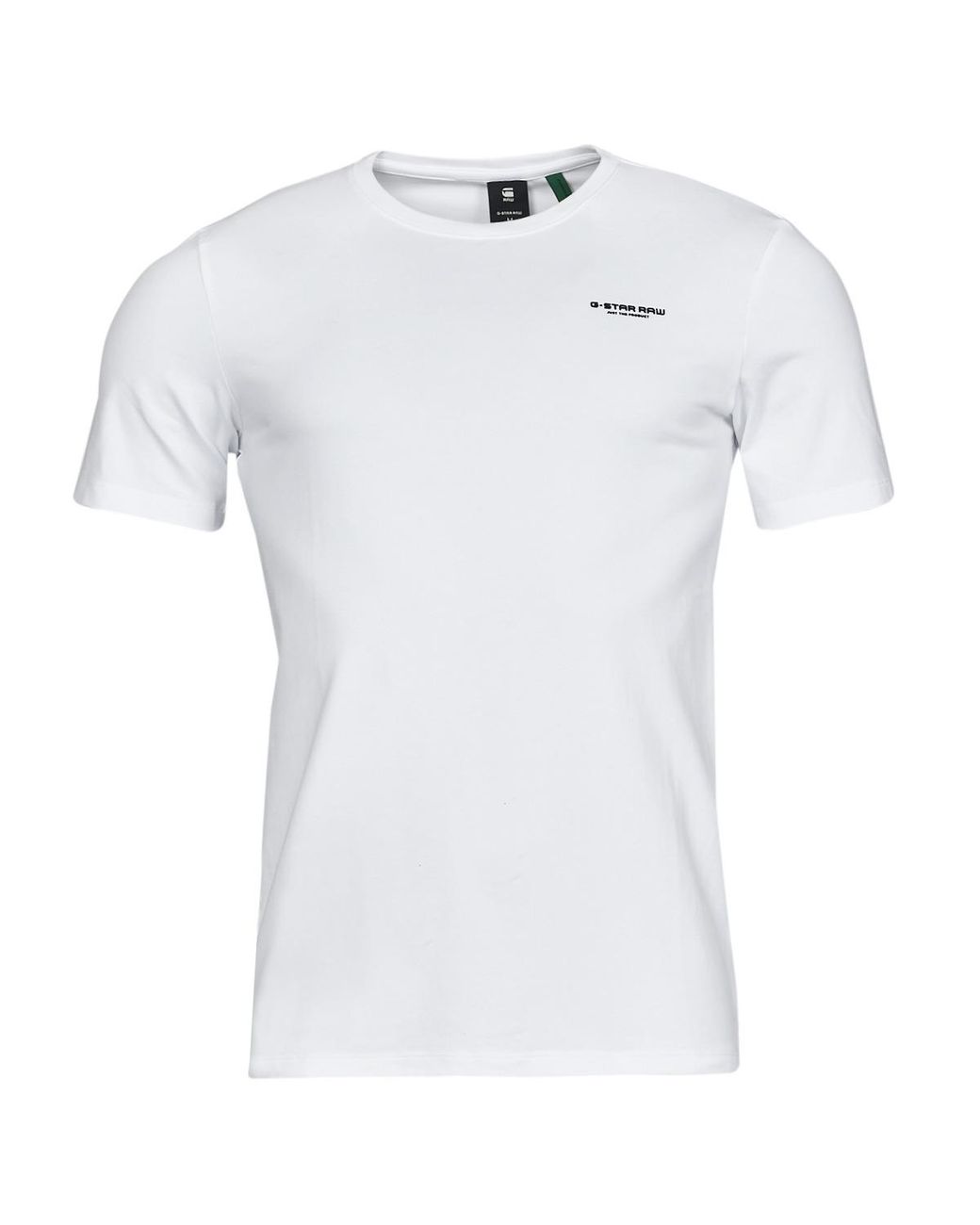 G-Star White Slim Base R T S\s T Shirt for men