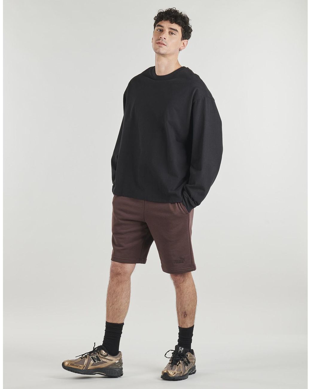 PUMA Purple Shorts Ess No. 1 Logo Shorts 10' for men