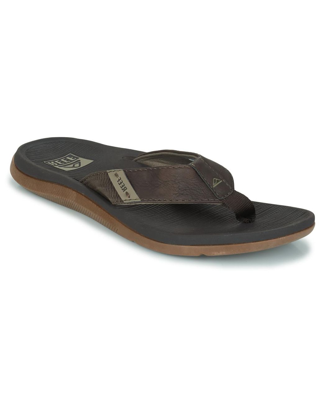 Reef Black Santa Ana Flip Flops / Sandals (shoes) for men
