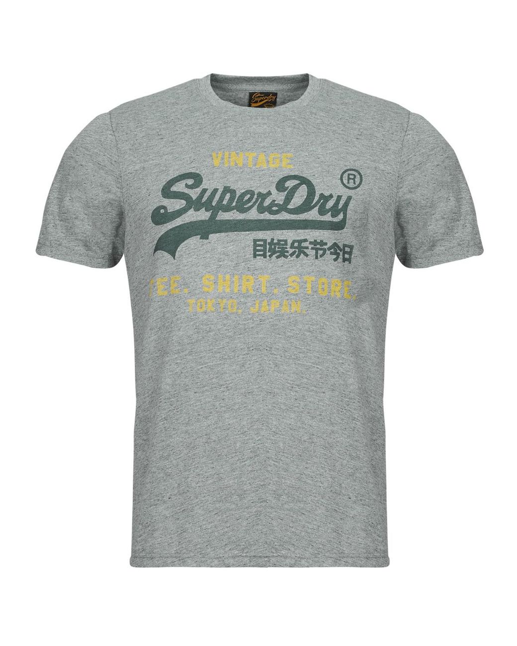 Superdry Gray T Shirt Vintage Logo for men