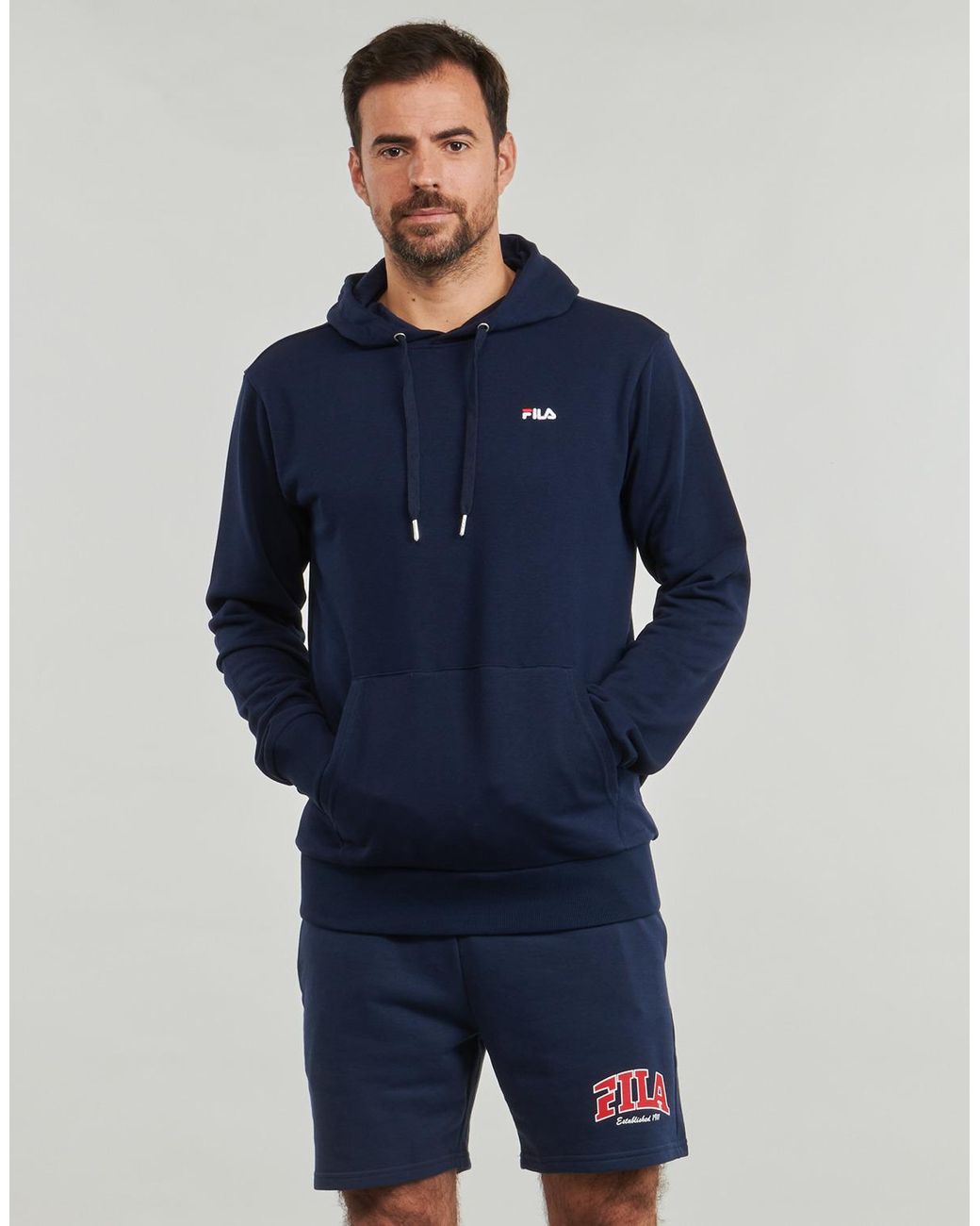 Fila Blue Hoodies Lumezzane for men
