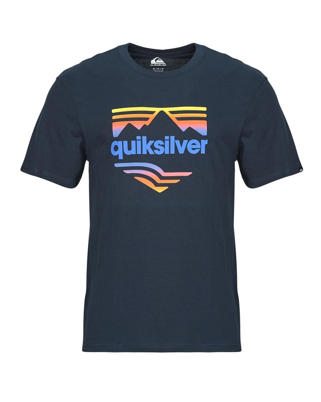 Quiksilver Blue T Shirt Ev Horizon Fade Ss for men