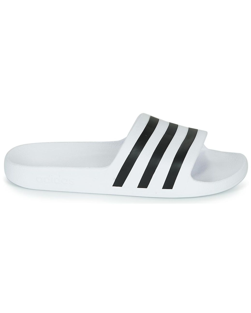Adidas White Adilette Aqua