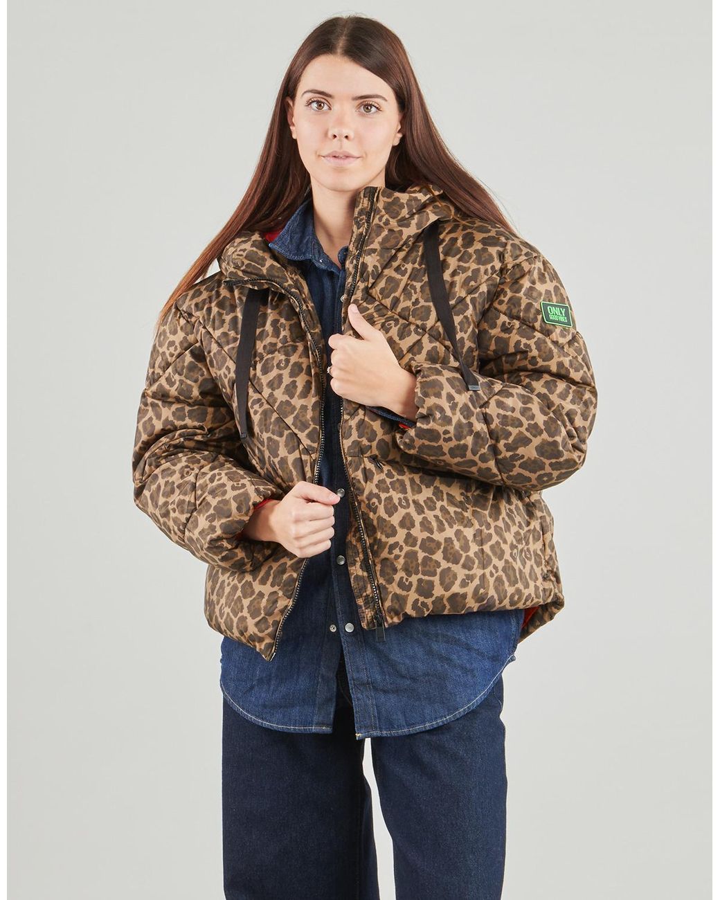 ONLY Brown Duffel Coats Onlasti Life Short Puffer