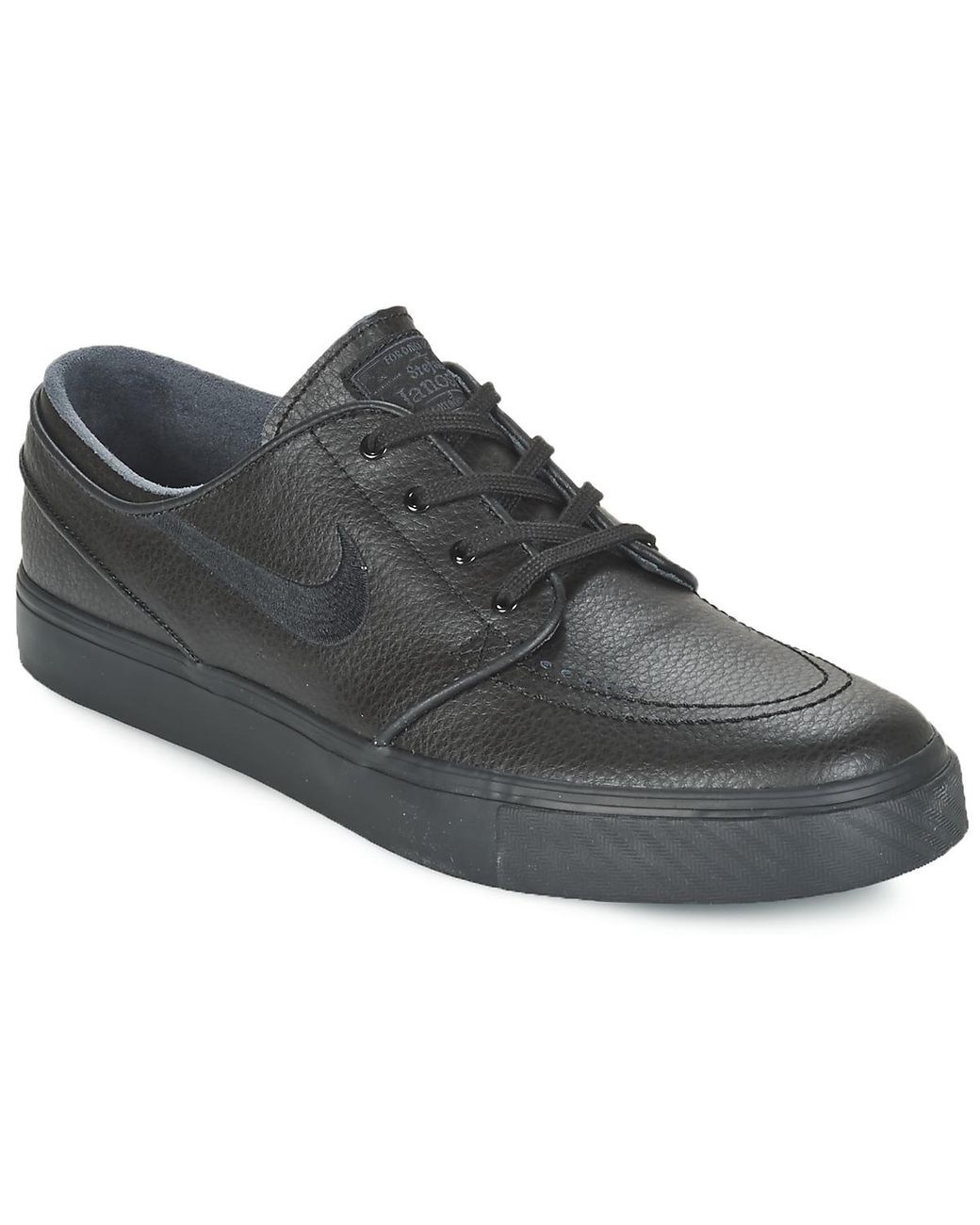 Nike Sb Air Zoom Stefan Janoski Leather Shoes (trainers) in Black for Men |  Lyst UK