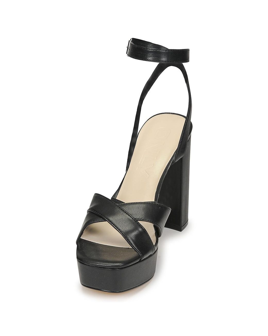 ONLY Black Heeled Sandals Onlautum-3 Pu Heeled Sandal