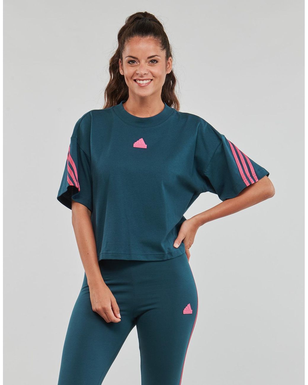 Adidas Blue T Shirt Fi 3s Tee