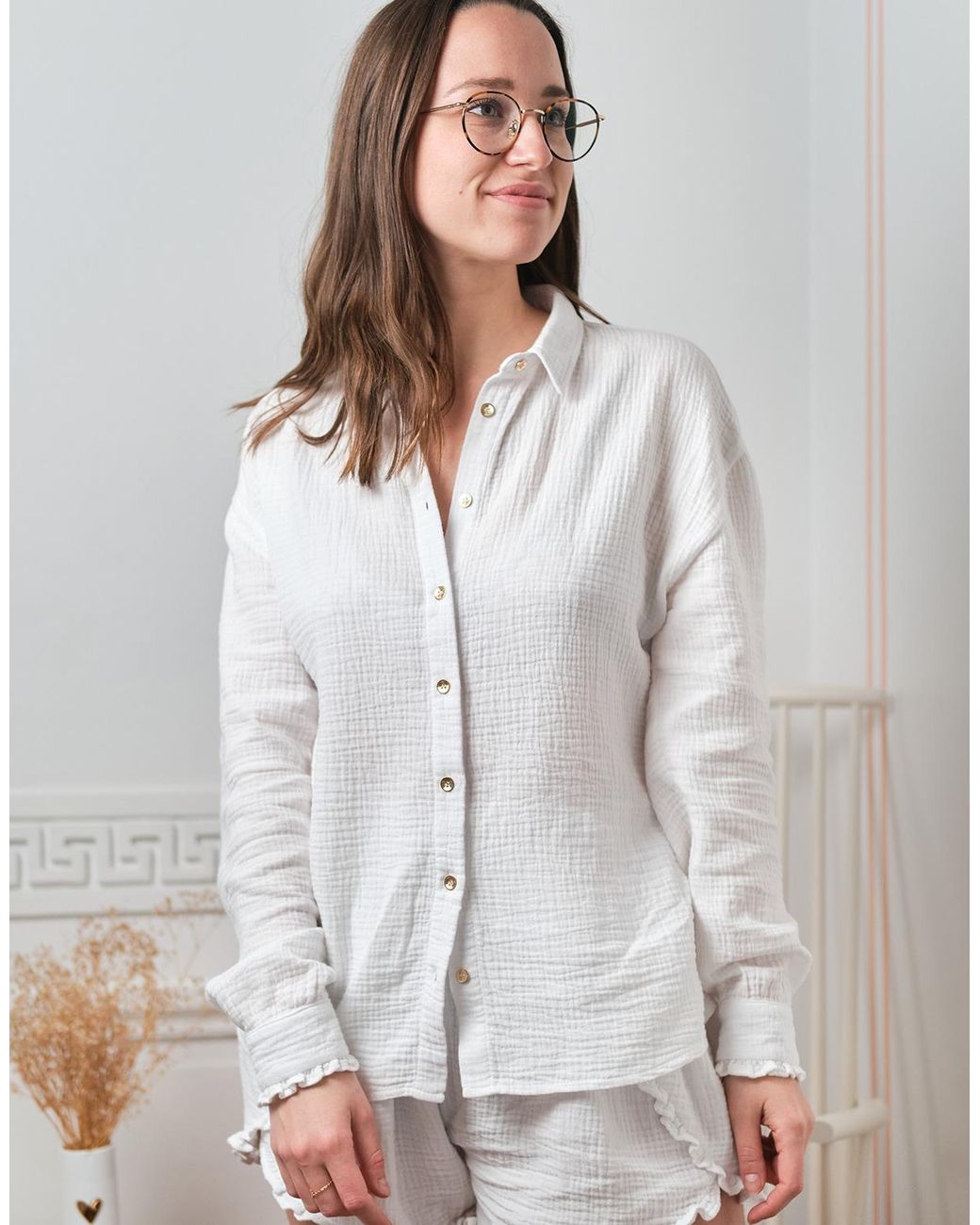 Celeste Gray Shirt Lizy