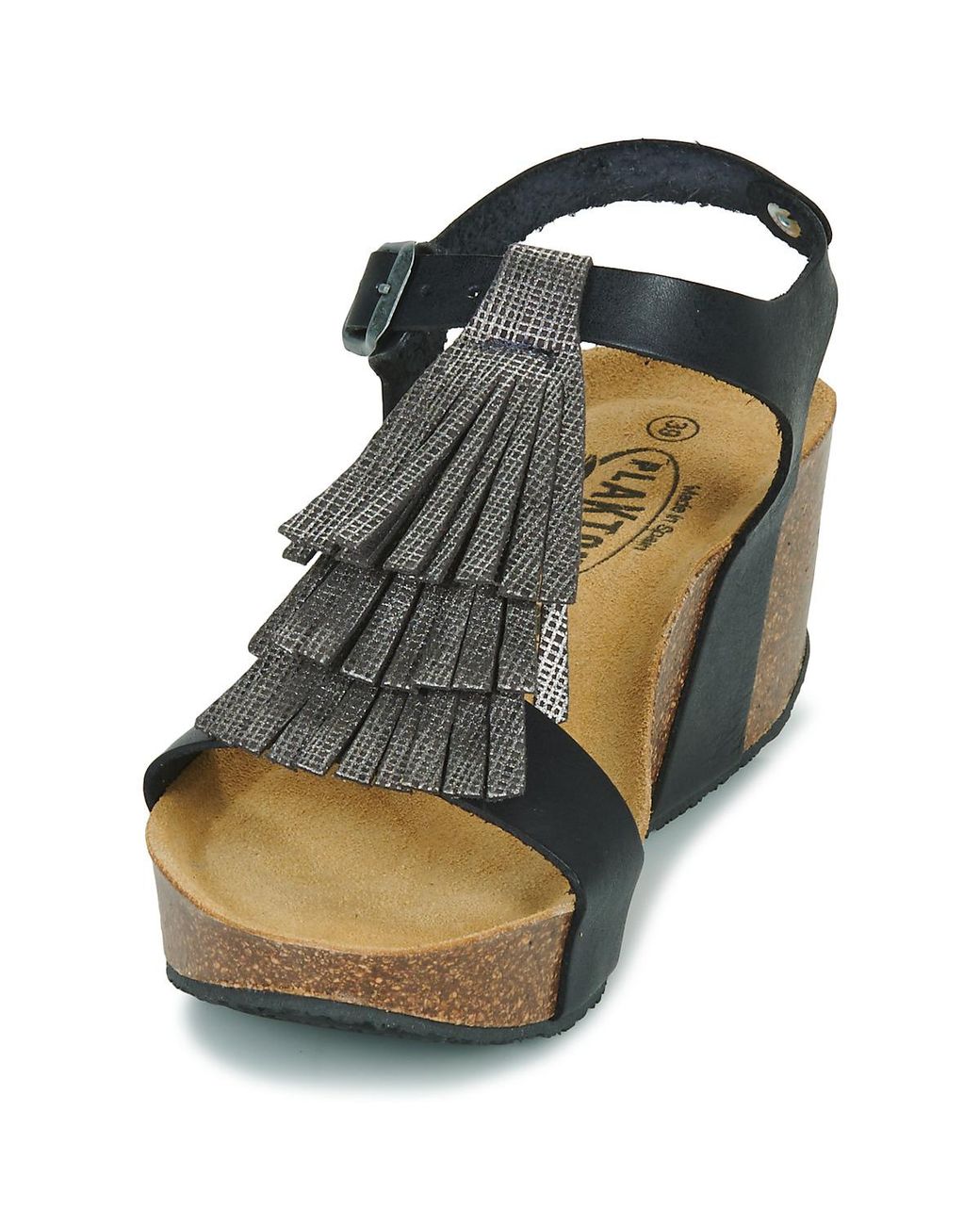 Plakton Blue Wedge Sandals So Tonka