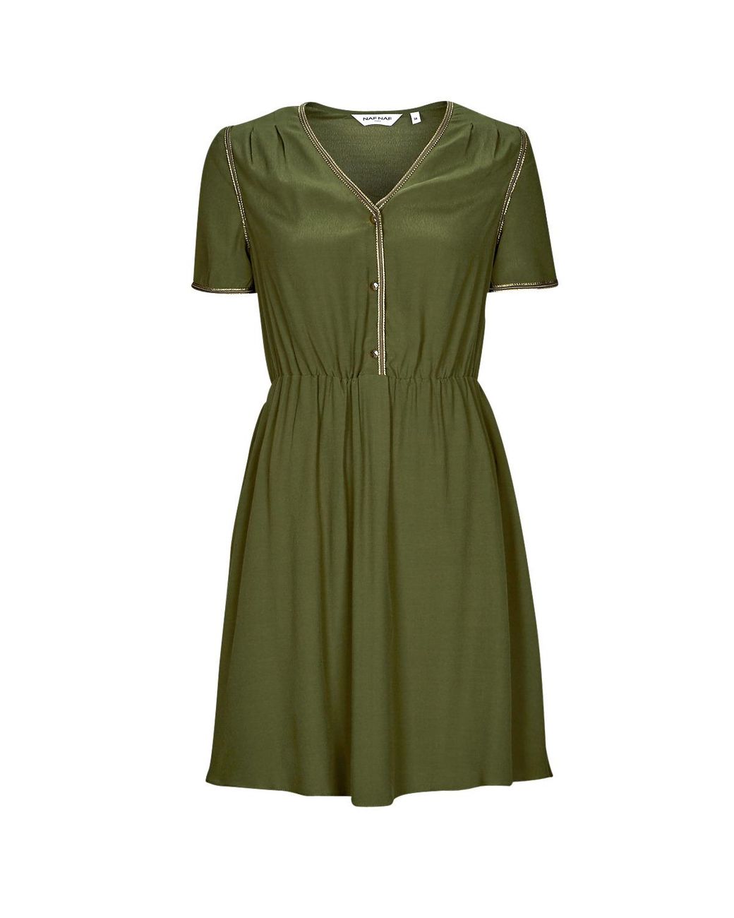 Naf Naf Green Dress Kalin R1