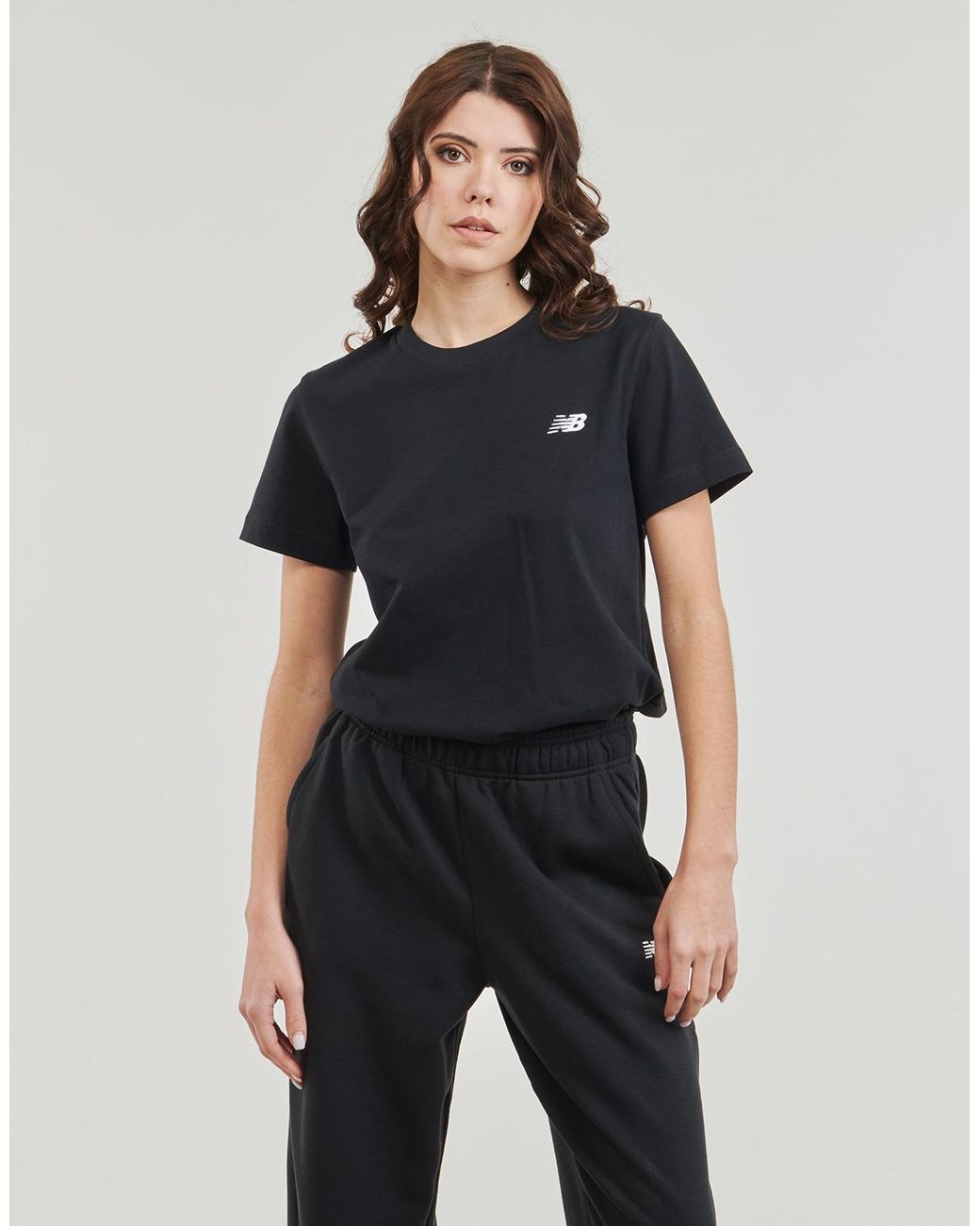 New Balance Black T Shirt Small Logo T-shirt