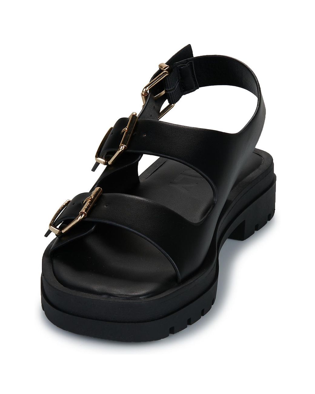 ONLY Black Flat Sandals Onlmelody-2 Buckle Sandal