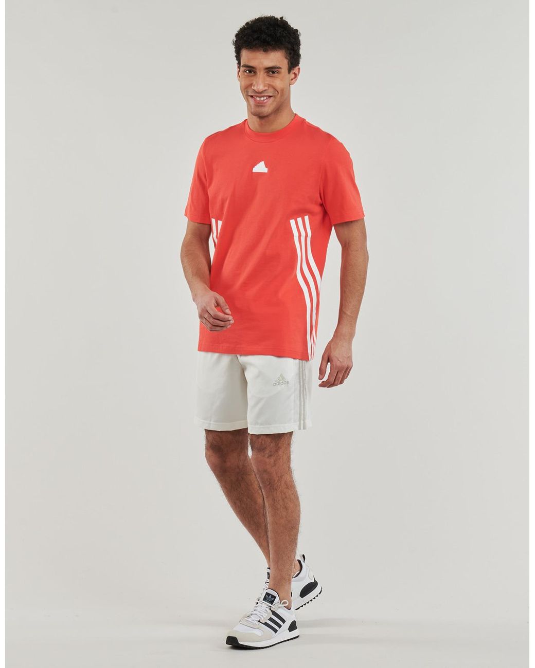 Adidas Red T Shirt M Fi 3s Reg T for men